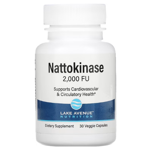 Lake Avenue Nutrition Nattokinase Proteolytic Enzyme (  ) 2000FU 30    , -, 