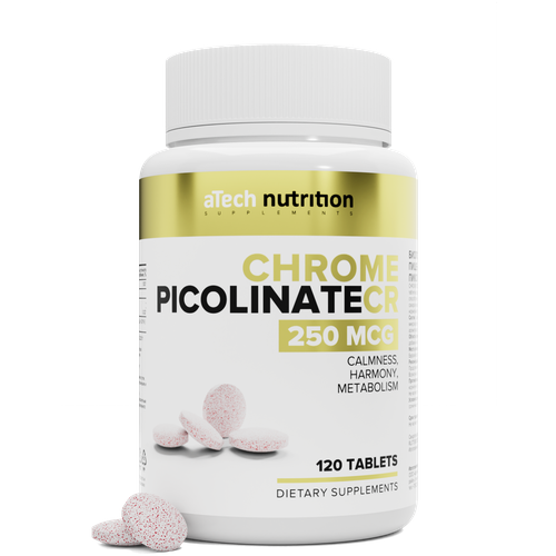  2    / CHROMIUM PICOLINATE aTech nutrition 120 + 120    , -, 