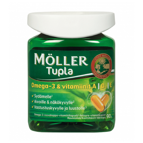 Moller Tupla Omega-3      .   e  , 100 .    , -, 