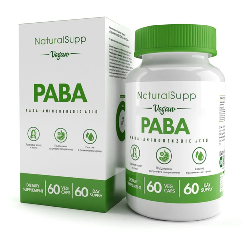  NaturalSupp Vegan PABA, 60 .   , -, 