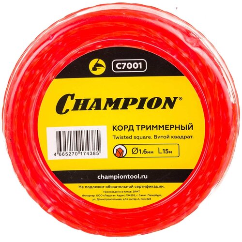    CHAMPION Twisted Square 1,6 15     , -, 