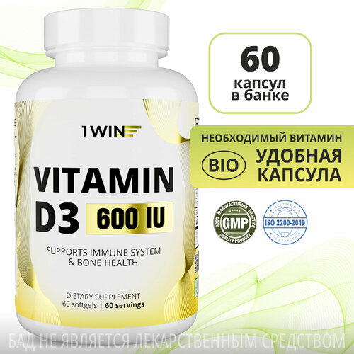 1WIN  3, , D3 600 ME Vitamin D 3  3 , 60   ,   ,    , -, 